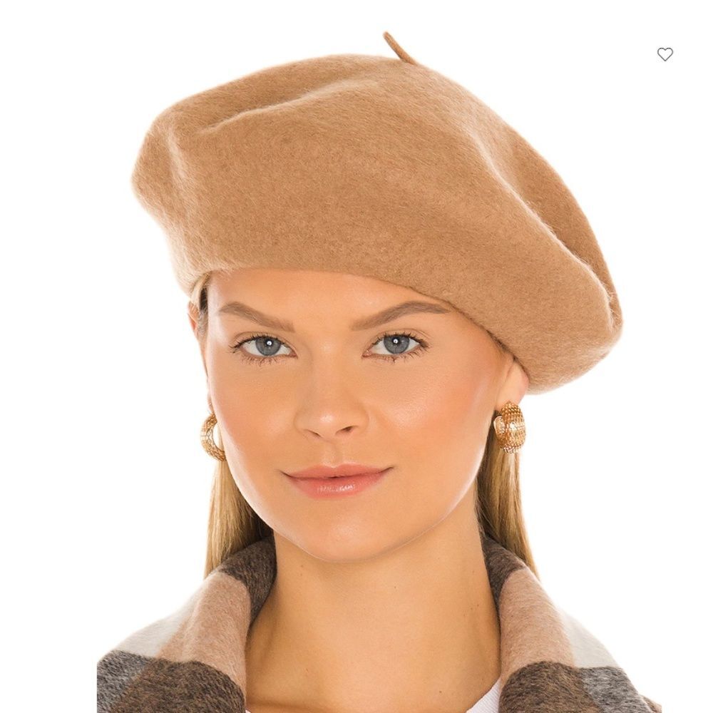 Classic 100% Wool Beret Tan Hat